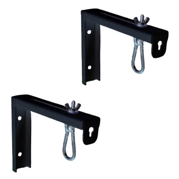 Black_Universal_Projector_Screen_Wall/Ceiling_Mount_Kit/Stand,_9_Cm_Adjustable,_Brackets/Hanger,_50_Kg_Weight_Capcity