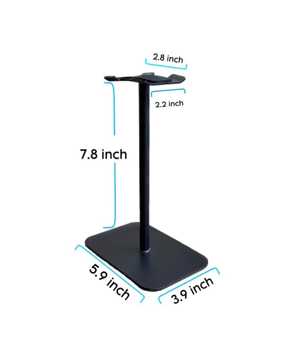 Black_Tabletop_Headphone_Stand_Headset_Holder_Earphone_Stand_With_Metal_Supporting_Bar_Flexible_Headrest_Abs_Solid_Base_For_All_Headphones_Size.
