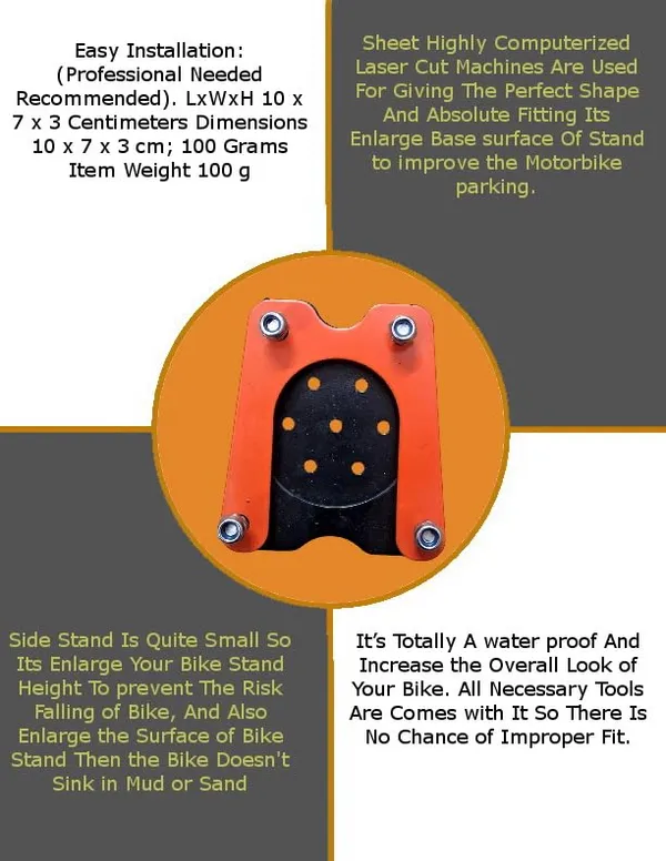 Orange_Premium_Side_Stand_Extender_Base_Compatible_With/For_Ktm_Duke,Ktm_Rc_All_Models