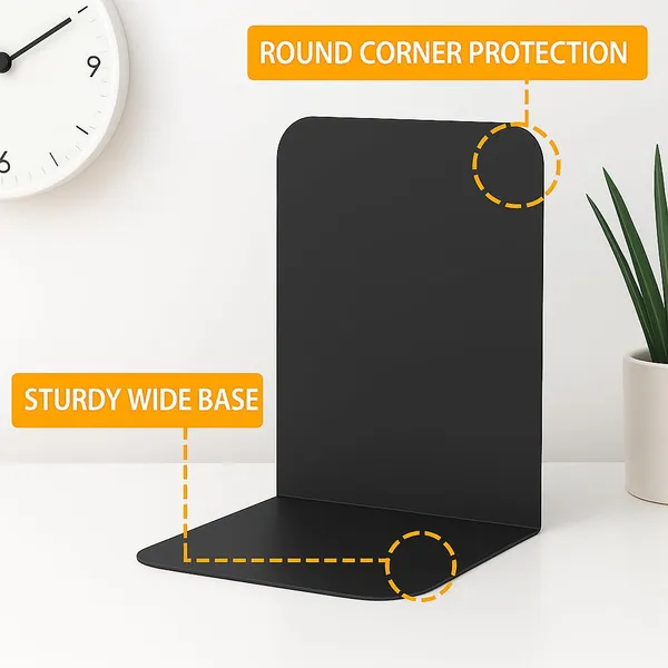 Black_Book_Stand_&_Organizer_Set_Office_Table_Accessories_With_File_Organiser_Stylish_Holder_Study_Decor_&_Shelf_Tabletop_Rack_Space_Saving_Bookends_2_Piece_Set