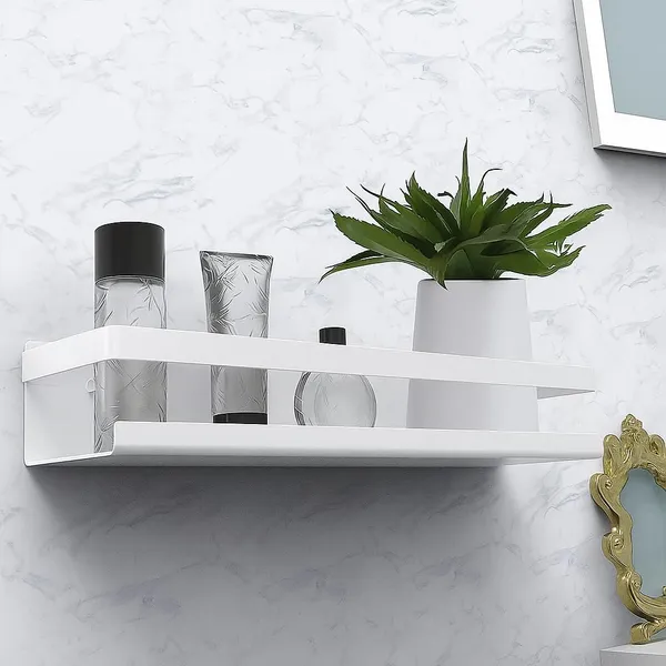 White_Wall_Mount_Floating_Shelves_Multi_Purpose_Storage_For_Kitchen_Bathroom_Bedroom_Office_(Medium_)