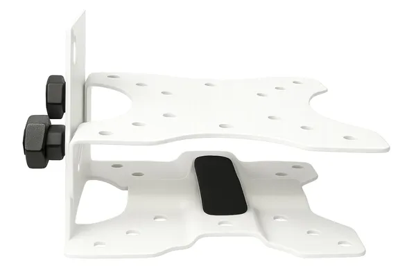 MYL_Thin_Client_CPU_Mount_Bracket,_Adjustable_0.65-2.55_Inch_Depth,_Supports_up_to_11_lbs,_Black_and_White_(White)