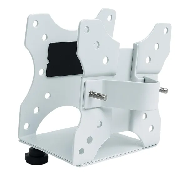 MYL_Thin_Client_CPU_Mount_Bracket,_Adjustable_0.65-2.55_Inch_Depth,_Supports_up_to_11_lbs,_Black_and_White_(White)
