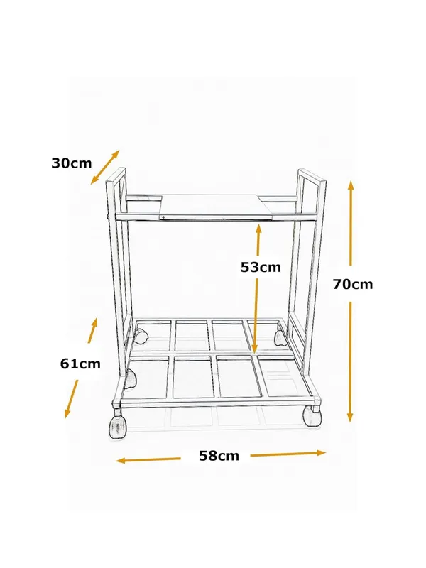 MYL_Metal_UPS_Trolley_Stand_with_Wheels,_2-Shelf_Frame,_Metal_Inverter_Trolly_(Double_Battery_Stand,_White_Color)