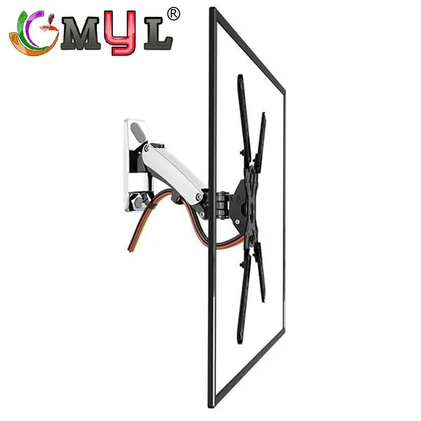 myl_6_Way_Swivel_Tilt_180_Degree_Rotate_Gas_Strut_Flexi_Mount_for_LED_LCD_TV_(F400,_Silver)