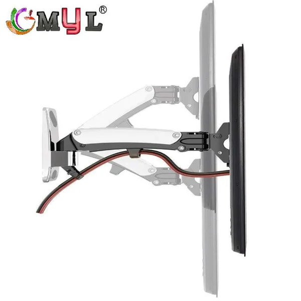 myl_6_Way_Swivel_Tilt_180_Degree_Rotate_Gas_Strut_Flexi_Mount_for_LED_LCD_TV_(F400,_Silver)