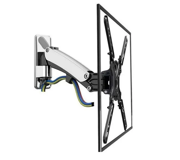 myl_6_Way_Swivel_Tilt_180_Degree_Rotate_Gas_Strut_Flexi_Mount_for_LED_LCD_TV_(F400,_Silver)
