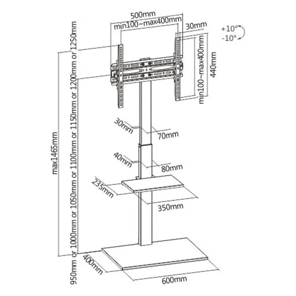 MYL_Compact_Height-Adjustable_Steel_TV_Floor_Stand