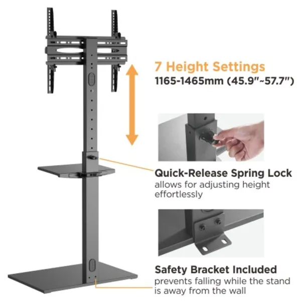 MYL_Compact_Height-Adjustable_Steel_TV_Floor_Stand