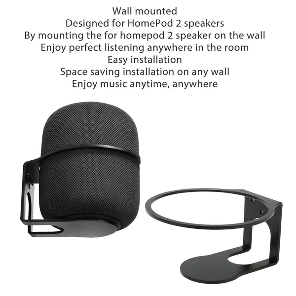 myl_Wall_Mount_for_HomePod_2nd_Gen_Speaker,_Metal_Stand_Holder,_Space-Saving_Installation,_(Black,_Pack_2)