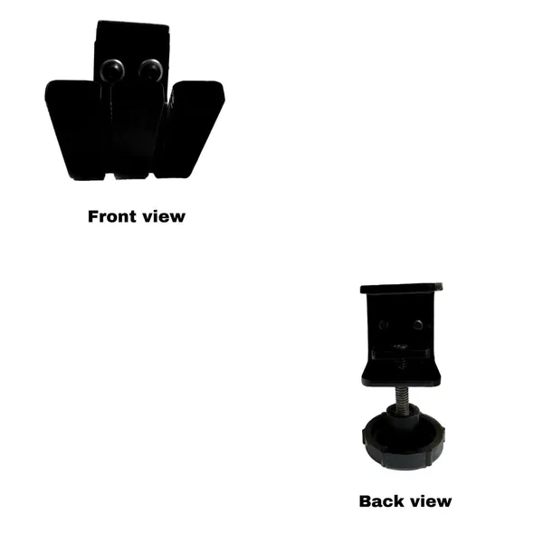 MYL_HPHT_Headphone_Clamp_Mount_Stand_Hanger/Holder_Metal_(Black)_(Pack_of_2,_Black)