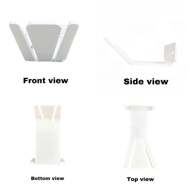 myl_(HPHW_Headphone_Wall_Mount_Stand_Hanger_Holder_Metal_Screw_Type_(Black)_(2QTY,_White)