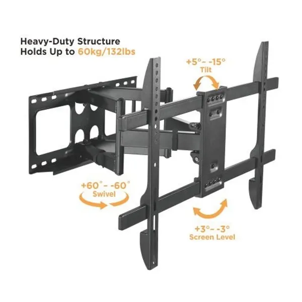 MYL_B466_Swivel_Tilt_Dual_Arm_Full_Motion_TV_Wall_Mount_for_LCD/LED_(37-80-inch)