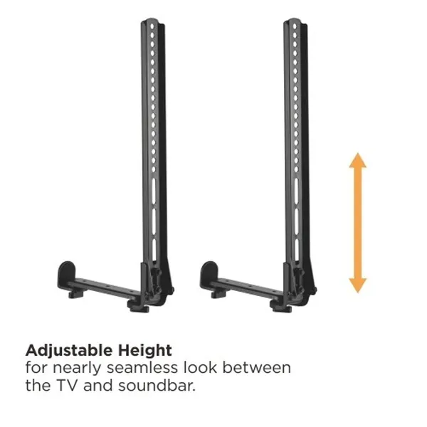 MYL_Universal_Sound_Bar_Mount_Bracket_for_Mounting_Above_or_Under_TV_with_Adjustable_3_Angled_Extension_Arm,_Fits_Most_23_to_65_Inch_TVs,_up_to_33_Lbs._Soundbar_(MYL-SB-49),_Black