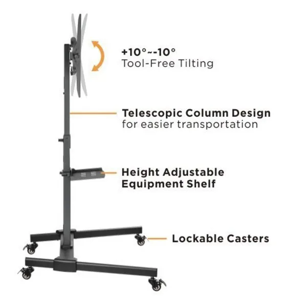 MYL_Universal_Height_Adjustable_Pedestal_Mobile_TV_Trolley/LED/LCD_TV_Floor_Stand_with_Wheels,_for_Most_32"-55"_Flat_Panel_TVs_Up_to_35kg/_77lbs