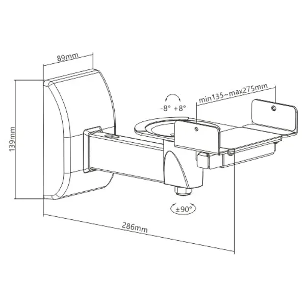 myl_Speaker_Wall_Mounts,_Pair_of_Universal_Side_Clamping_Bookshelf_Speaker_Mounting_Brackets,_Large_or_Small_Speakers,_2_Mounts,_33_Lbs_Capacity,_Black_(MYL-SB51v)