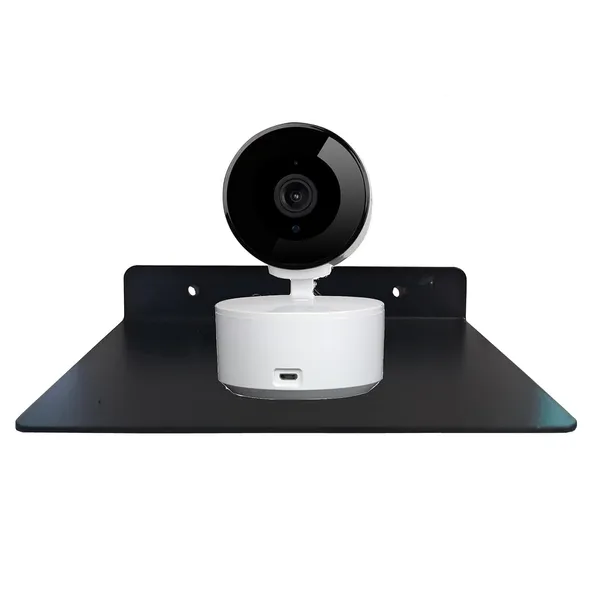 myl_Metal_Wall_Mounted_Floating_Shelf_with_Cable_Access_Hole_Flat_Wall_(1,_Black)