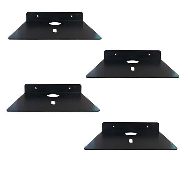 myl_Metal_Wall_Mounted_Floating_Shelf_with_Cable_Access_Hole_Flat_Wall_(4,_Black)