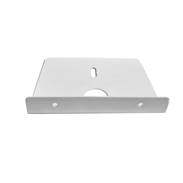 myl_Metal_Wall_Mounted_Floating_Shelf_with_Cable_Access_Hole_Flat_Wall_(1,_White)