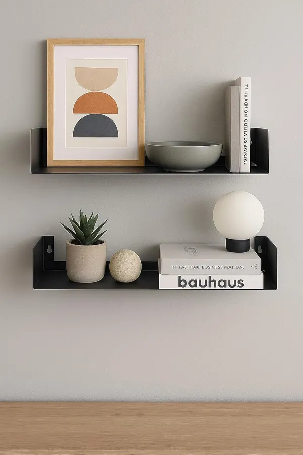 myl_Wall_Mount_Metal_U_Shape_Shelf_Book_CD_DVD_Storage_Display_Bookcase_Black_Set_of_2