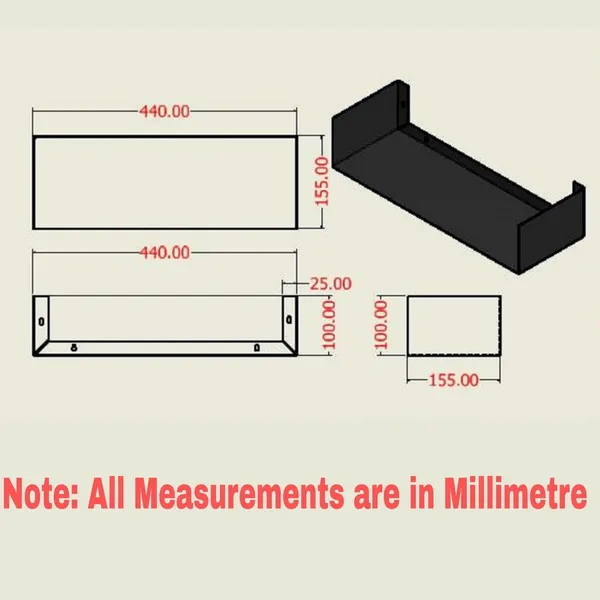 myl_Wall_Mount_Metal_U_Shape_Shelf_Book_CD_DVD_Storage_Display_Bookcase_Black_Set_of_2