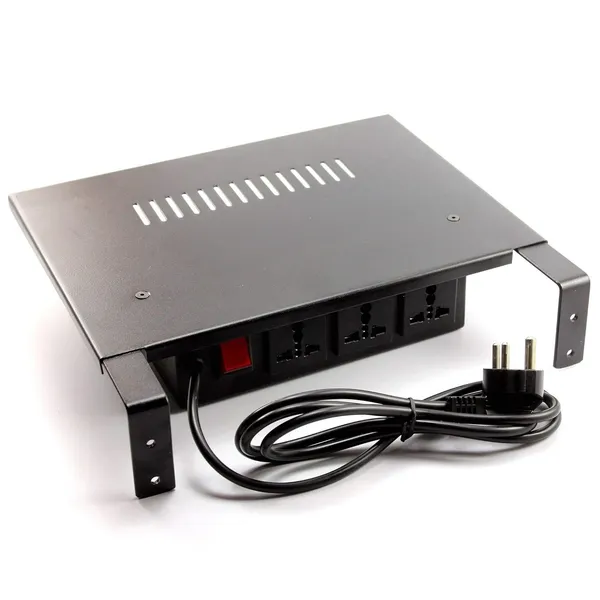 MYL_Set_Top_Box_Wall_Mount_Stand_with_Inbuilt_Power_Supply_Sockets_Extension_Box_(STB_P)