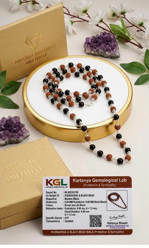 Divya_Raksha_Rudraksha_&_Karungali_Mala_with_Silver_Capping