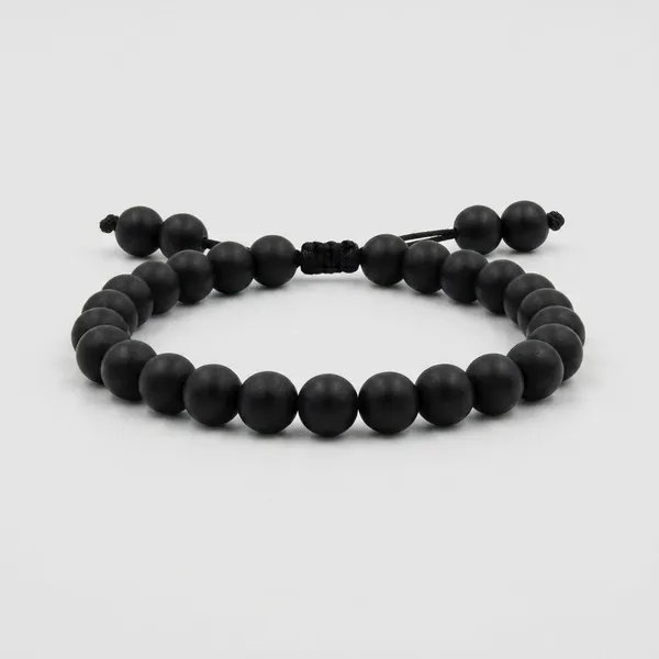 Certified_Natural_Black_Obsidian_Bracelet_With_Adjustable_String_Closure_for_Protection,_Focus_&_Balance