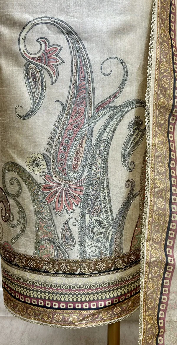 Tussar_Silk_Unstitched_Suit_Set_With_Tussar_Silk_Dupatta_Default_Title