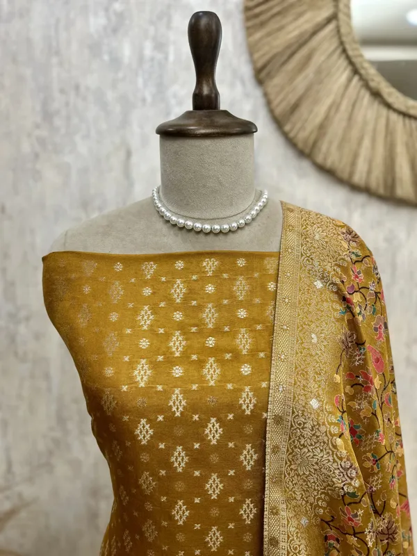 Banarasi_Silk_Unstitched_Suit_Set_Featuring_Kani_Dupatta_Default_Title