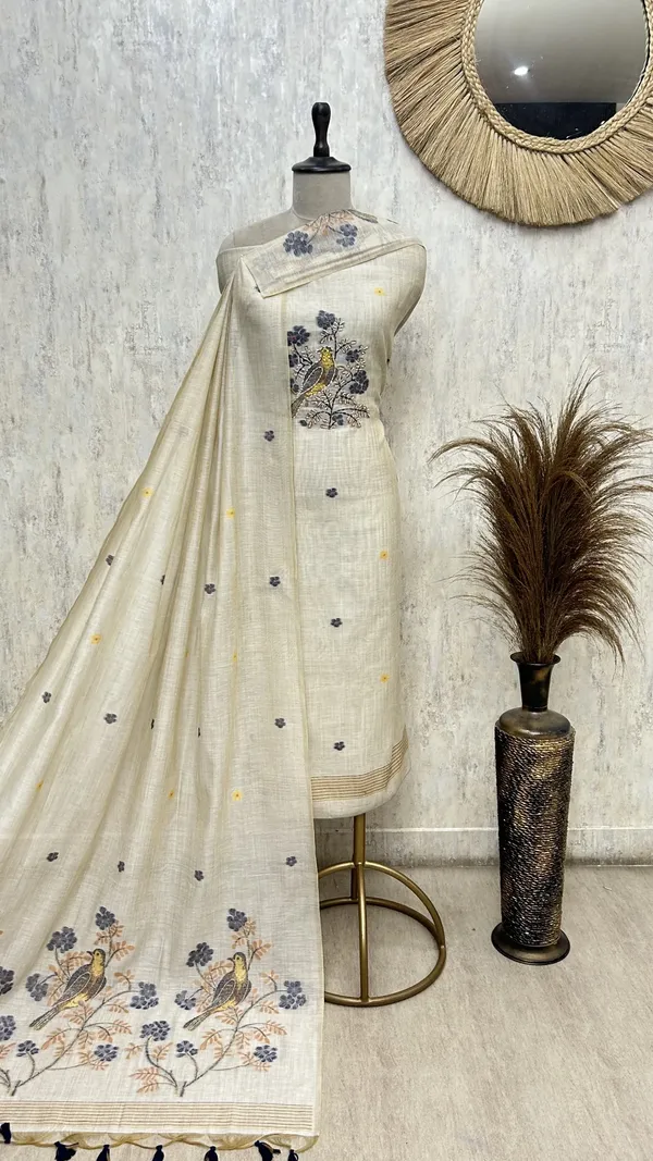 Peacock_Heritage_Grace_Jamdani_Linen_Unstitched_Suit_Design_1