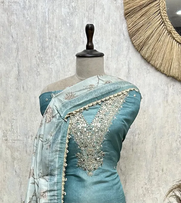 Sky_Elegance_Maheshwari_Unstitched_Suit_Teal_Blue