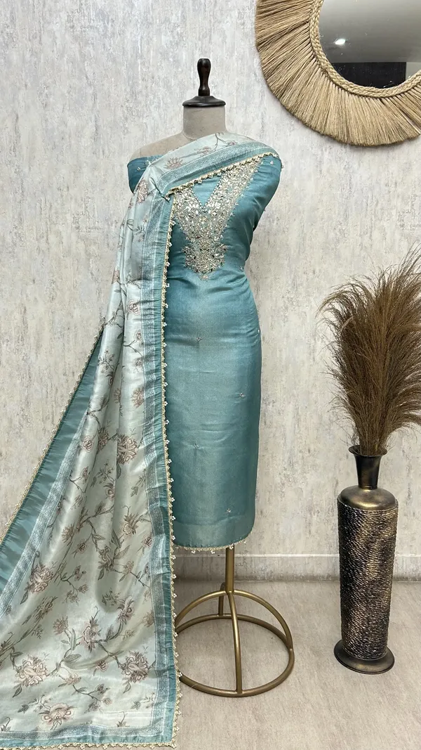 Sky_Elegance_Maheshwari_Unstitched_Suit_Teal_Blue