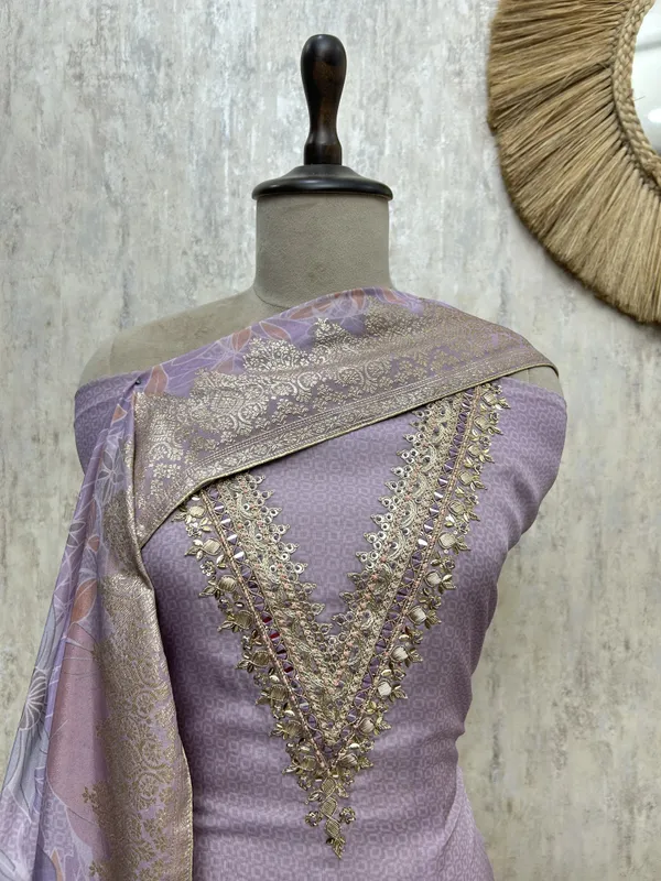 Lavender_Royal_Elegance_Organza_Unstitched_Suit_Light_Purple