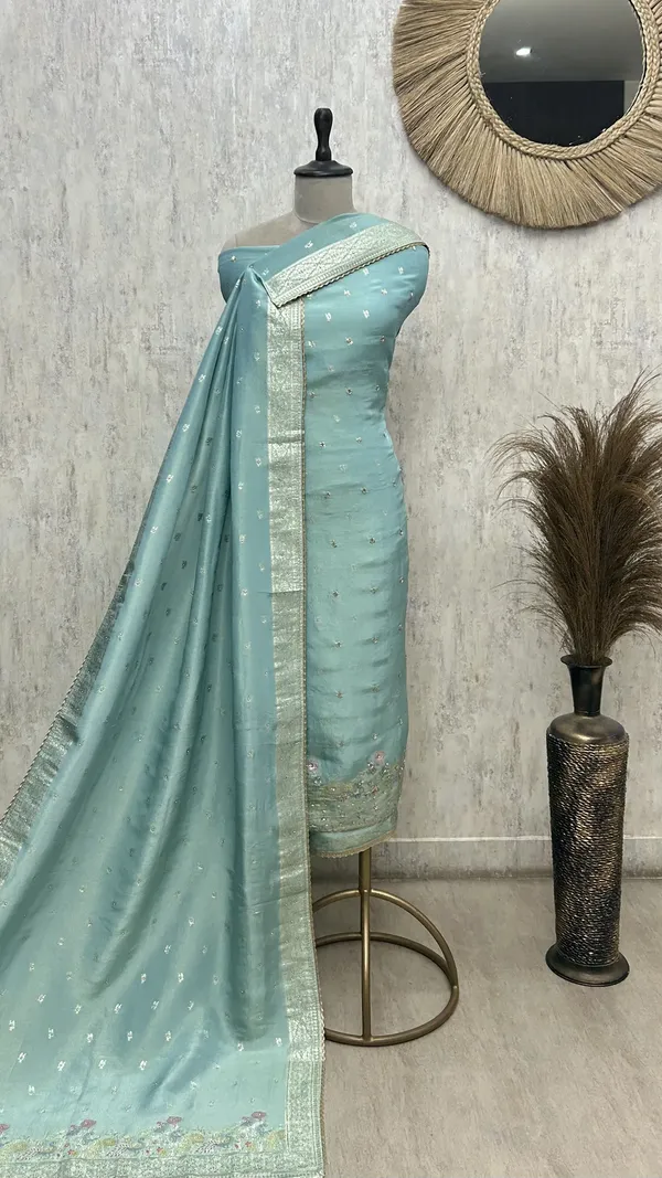Teal_Elegance_Drape_Tissue_Unstitched_Suit_Turquoise
