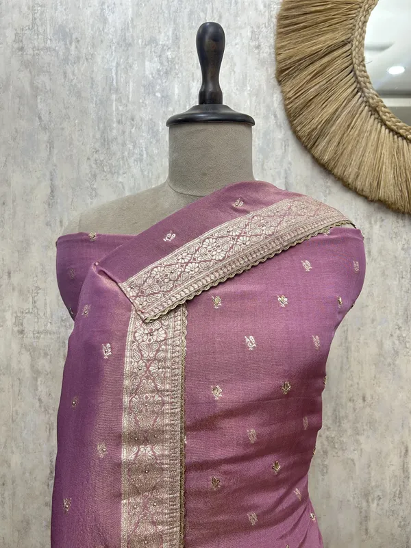 Teal_Elegance_Drape_Tissue_Unstitched_Suit_Purple