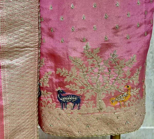Emerald_Silk_Elegance_Tissue_Unstitched_Suit_Dark_Pink