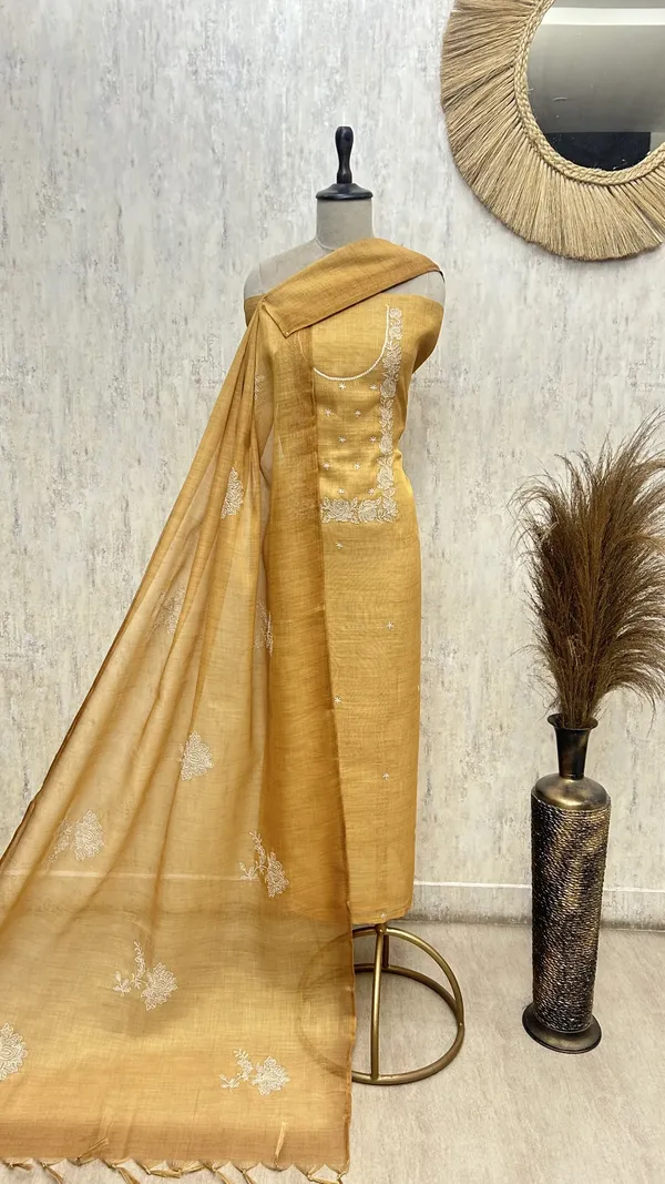 Spring_Charm_Tissue_Linen_Unstitched_Suit_Yellow