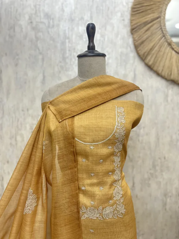Spring_Charm_Tissue_Linen_Unstitched_Suit_Yellow