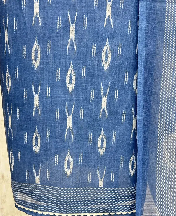 Serene_Ethnic_Style_Linen_Cotton_Unstitched_Suit_Indigo_Blue