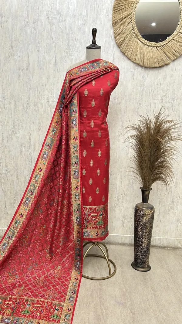 Royal_Folk_Heritage_Unstitched_Suit_Red_1
