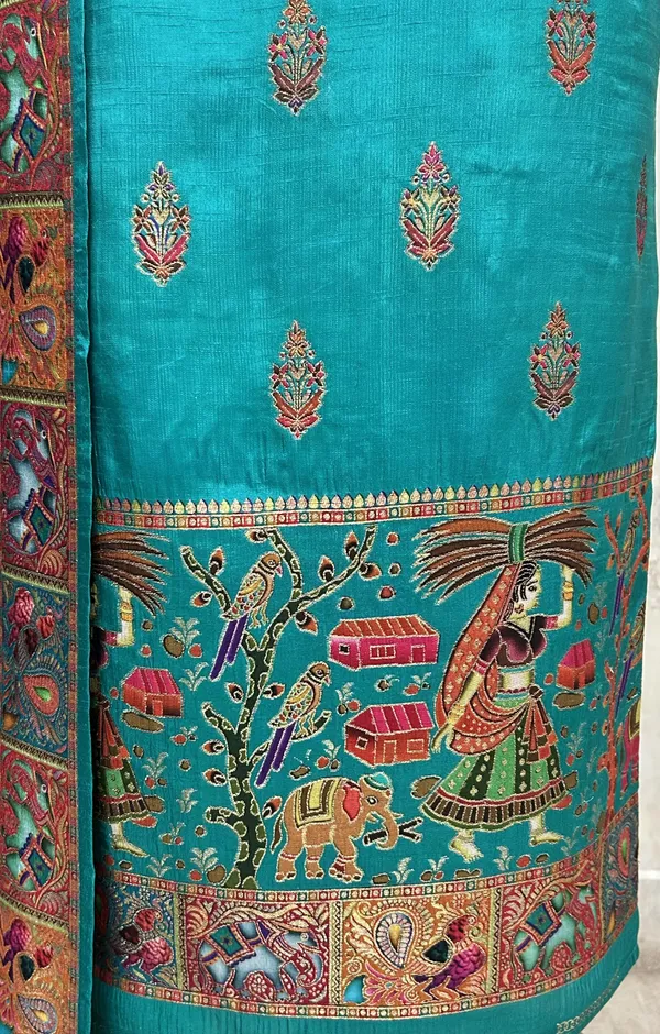 Royal_Folk_Heritage_Unstitched_Suit_Dark_Turqoise