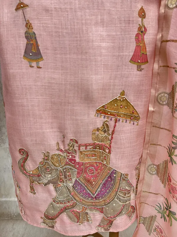 Regal_Elephant_Journey_Unstitched_Suit_Peach_Pink