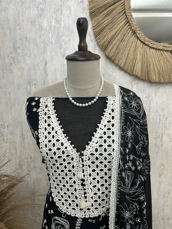 Midnight_Lace_Charm_Unstitched_Suit_Black