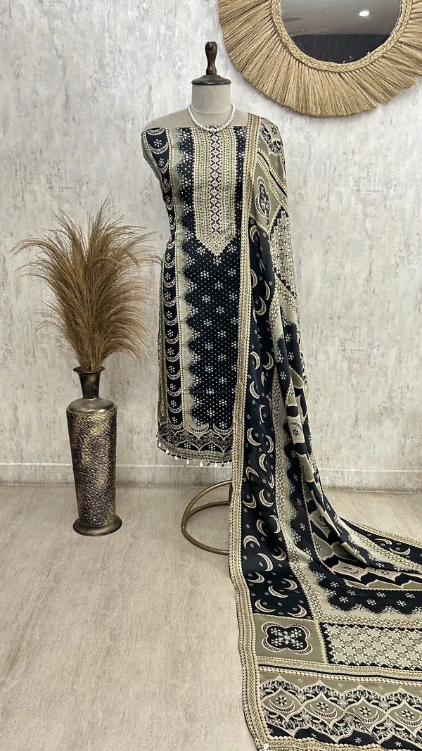 Classic_Ethnic_Charm_Unstiched_Suit_Black_2