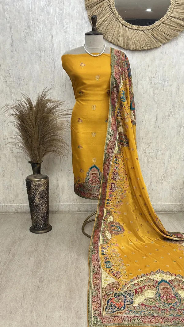 Royal_Teal_Elegance_Unstiched_Suit_Yellow