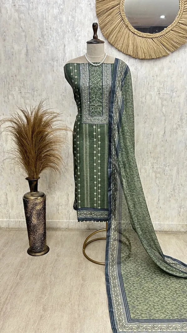 Regal_Plum_Elegance_Unstiched_Suit_Green