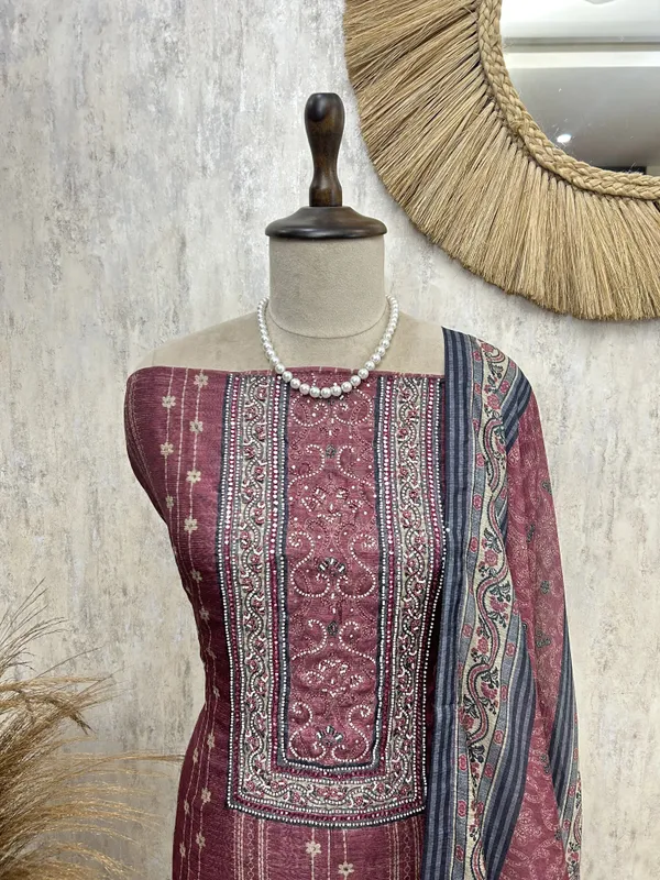 Regal_Plum_Elegance_Unstiched_Suit_Mauve_Plum
