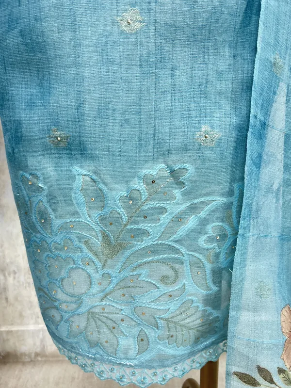 Teal_Heirloom_Elegance_Unstiched_Suit_Sky_Blue