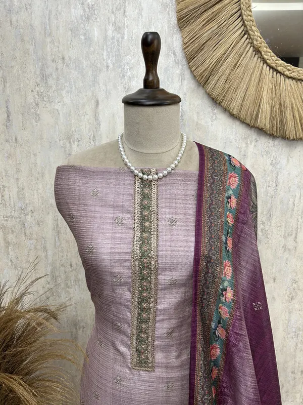 Peacock_Bloom_Unstiched_Suit_Purple